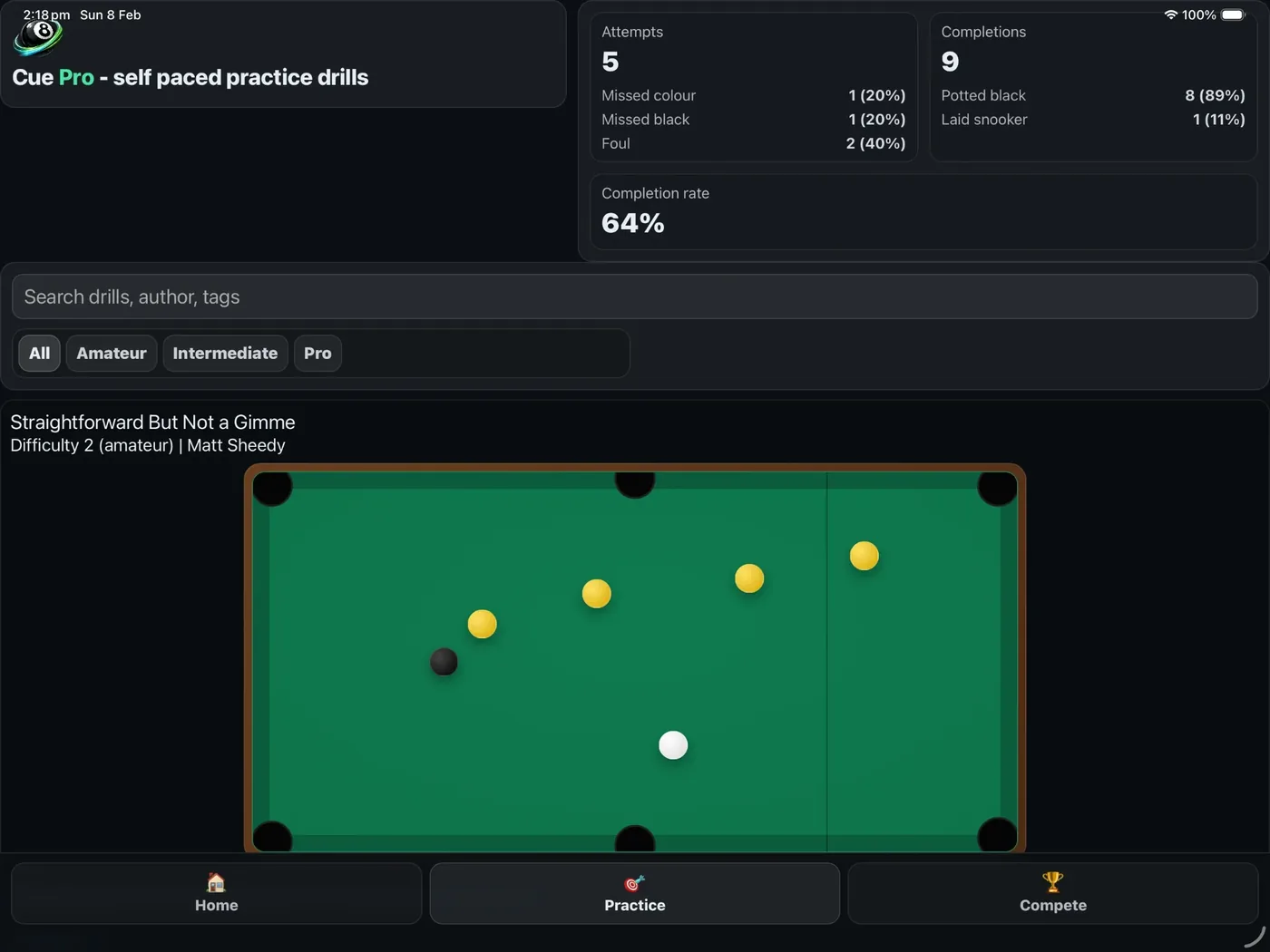 Cue Pro app preview
